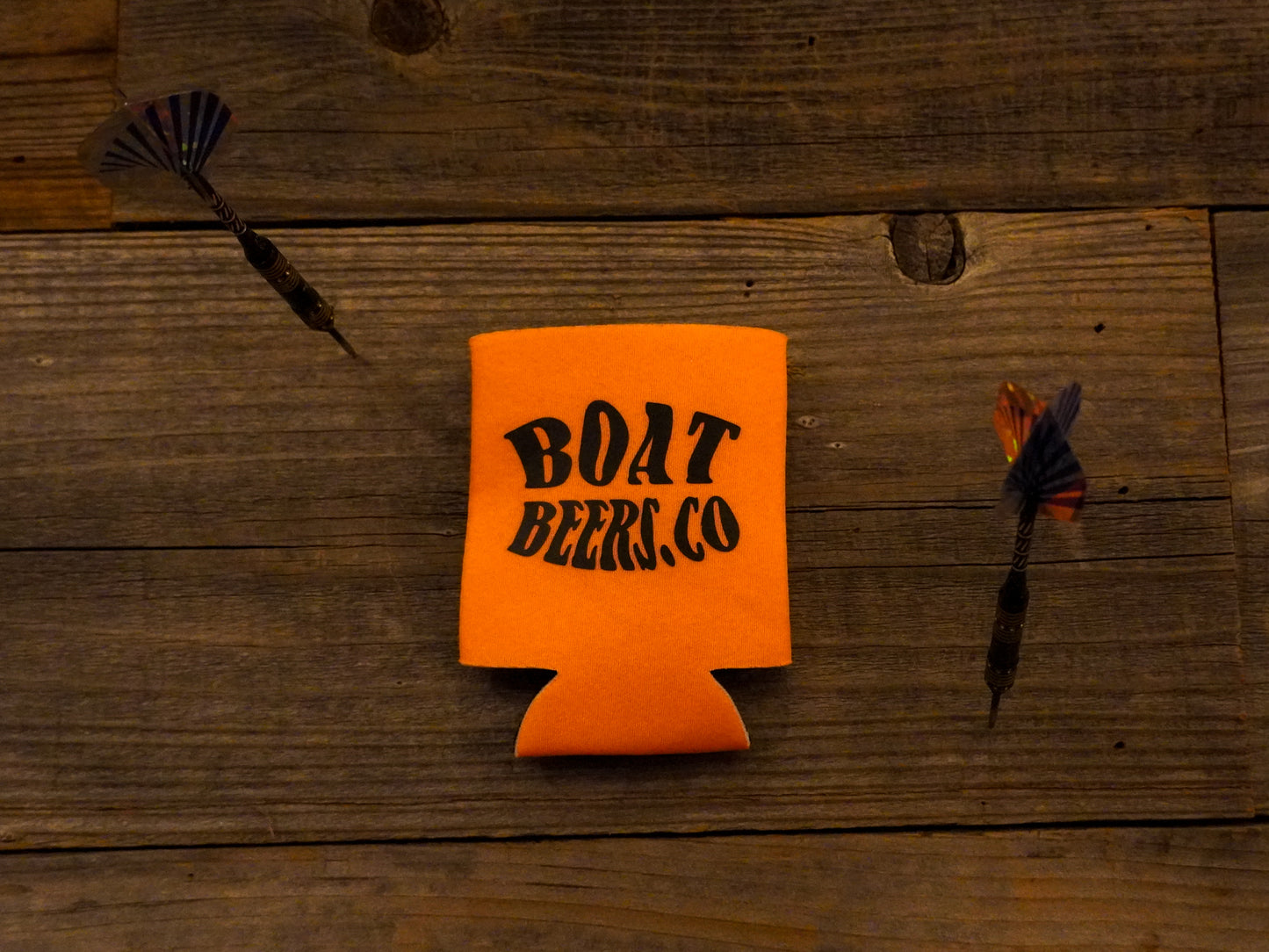 Boat Beers Safety Orange Koozie